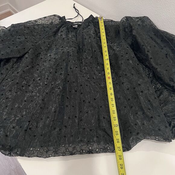 H&M HM Conscious Organza Kaftan DRESS Black BLOGGERS SOLD OUT STYLE Medium - Picture 11 of 11